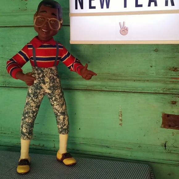 Vintage 17" Steve Urkel Doll + Vtg Pin - Picture 6 of 12